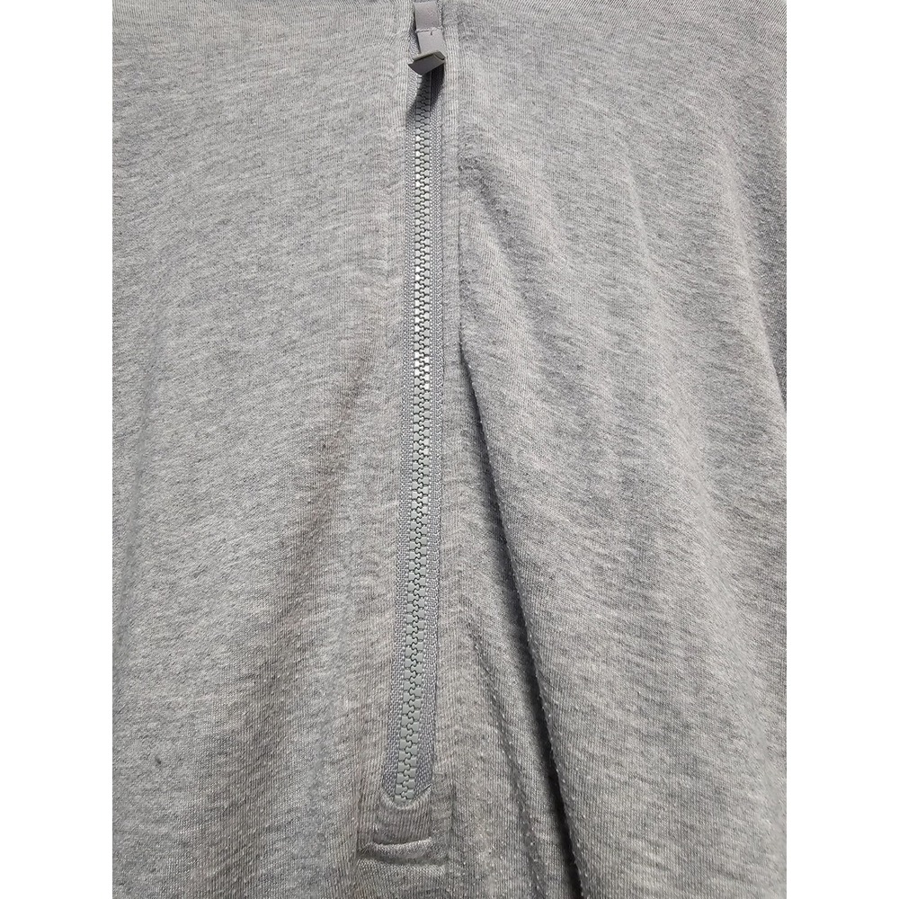 Athleta Girl gray one piece hooded jumpsuit 14 zipper thumb holes pockets - Picture 6 of 12